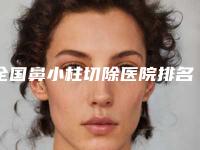 全国鼻小柱切除医院排名榜二十强对比挑选-各位医生辨识度都比较高