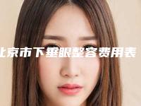 北京市下垂眼整容费用表明细口碑项目人气医生2025-均价下垂眼整容14022元