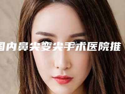 国内鼻尖变尖手术医院推荐:鼻尖变尖手术医院前50佳重磅更新
