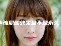 丰玻尿酸效果是不是永久的_丰玻尿酸手术效果是不是很好