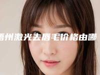 梧州激光去唇毛价格由哪些因素决定
