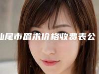 汕尾市眉术价格收费表公开_均价一览-汕尾市眉术价格行情