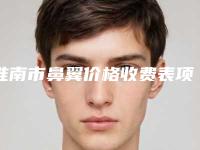 淮南市鼻翼价格收费表项目-淮南市鼻翼价格大概需要花多少钱