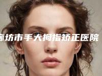 廊坊市手大拇指矫正医院上榜清单前十位女生必看名单推荐（廊坊臻爱易容医疗美容诊所技术上深有造诣）