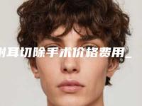 附耳切除手术价格费用_附耳切除手术大概要多少钱？