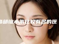 鼻部缩小术比较有名的医生中国：鼻部缩小术医生前50强评价上线