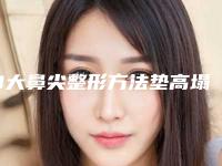 3大鼻尖整形方法垫高塌鼻（塌鼻子垫高鼻梁的效果图）